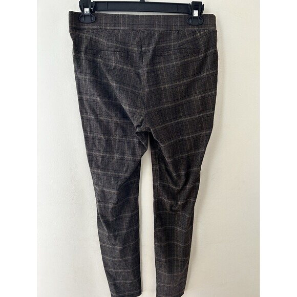 Simply Vera Wang Skinny Women’s Large Twill Plaid Pull On Pant Academia Career - Picture 2 of 5